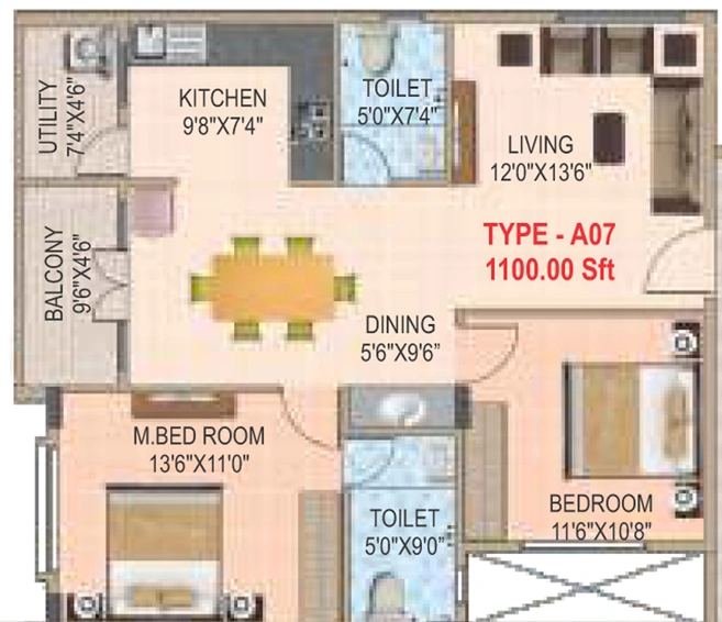 2 BHK Flat in Malibu Rising City in Channasandra, Bangalore - Image 831423