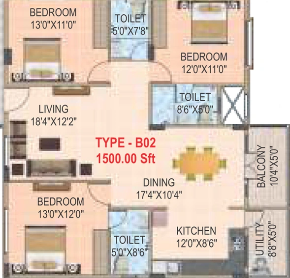 3 BHK Flat in Malibu Rising City in Channasandra, Bangalore - Image 831425
