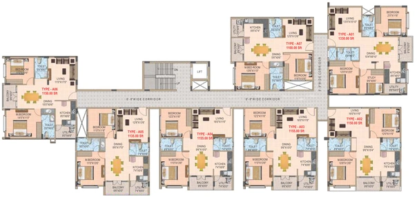 Floor Plan of Malibu Rising City in Channasandra, Bangalore - Image 218455