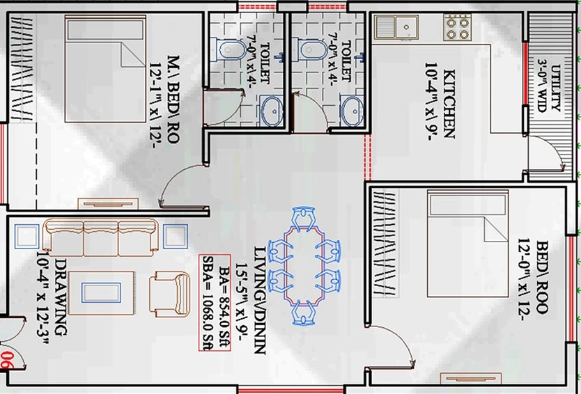 2 BHK Flat in Srujana Executive Park in Isnapur, Hyderabad - Image 831434