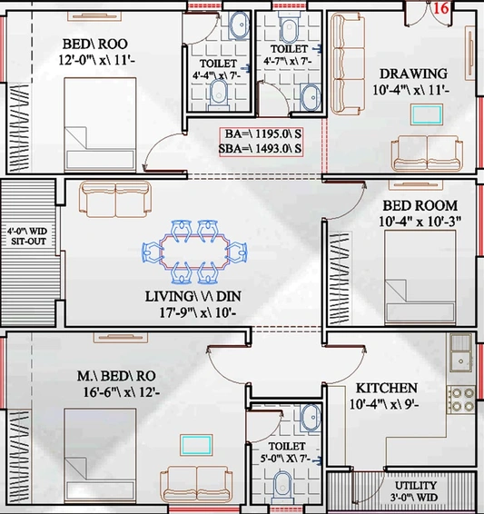 3 BHK Flat in Srujana Executive Park in Isnapur, Hyderabad - Image 831435
