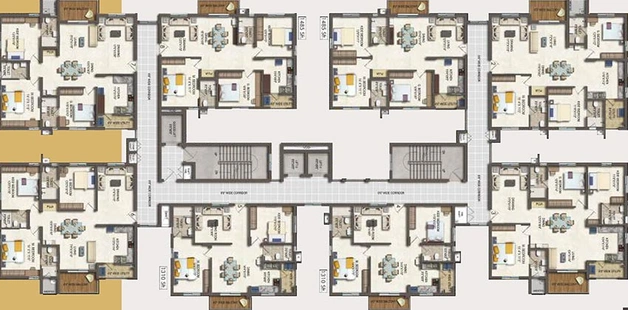 Floor Plan of Theme Vista in Langar House, Hyderabad - Image 218507