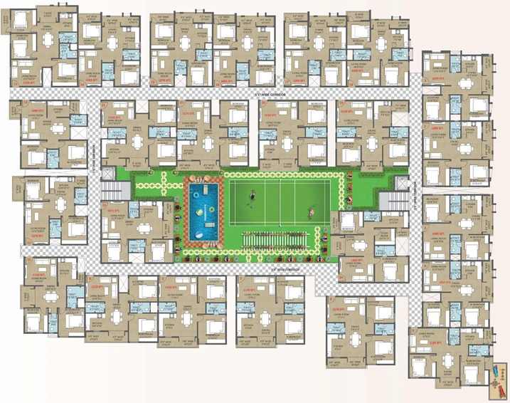 Floor Plan of Mighty Meadows in Kadugodi, Bangalore - Image 218520