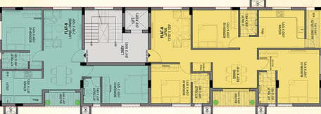 Floor Plan of Rahul Jaanvee in Ambattur, Chennai - Image 218566