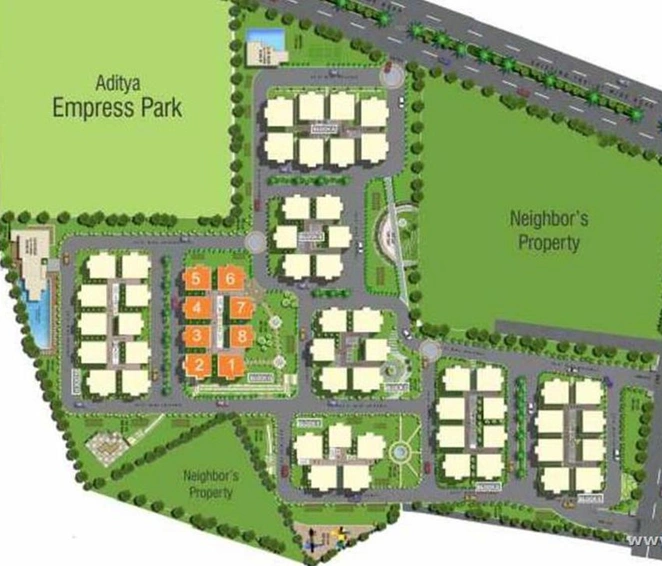 Master Plan of Aditya Beaumont in Jubilee Hills, Hyderabad - Image 218620