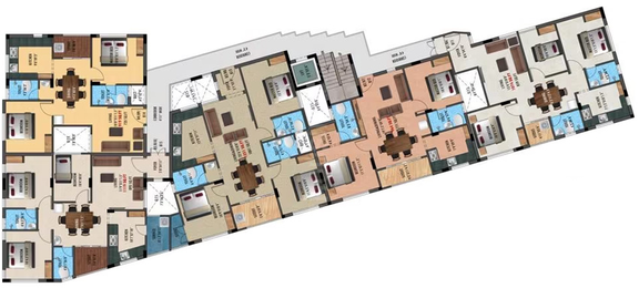 Floor Plan of Kanya Manjanai in Sholinganallur, Chennai - Image 218655
