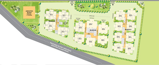 Master Plan of Alekhya Palm Woods in Gachibowli, Hyderabad - Image 218682