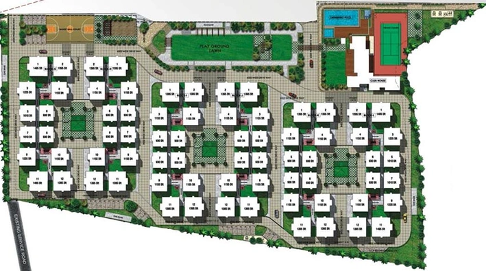 Master Plan of Aparna Kanopy Tulip in Gundlapochampalli, Hyderabad - Image 218721