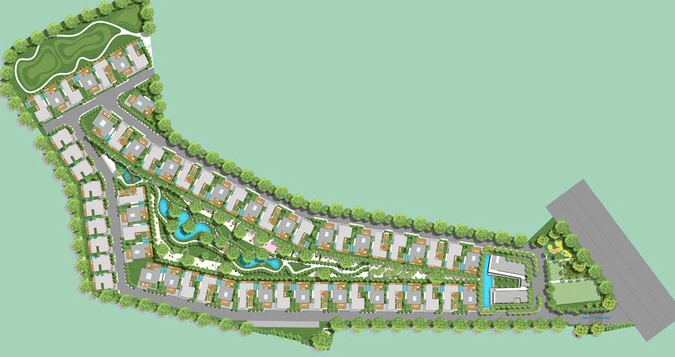 Master Plan of Raffles Park Villas in Whitefield, Bangalore - Image 218787