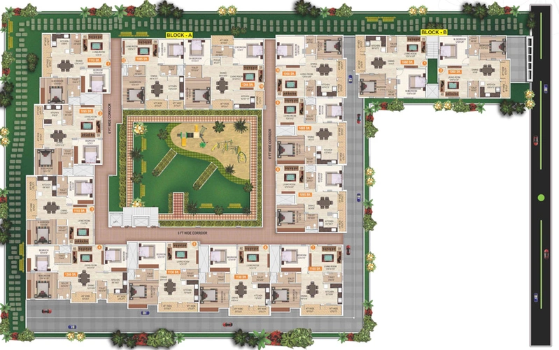 Master Plan of Siddhisri Ravoos Rainbow in Whitefield, Bangalore - Image 218814