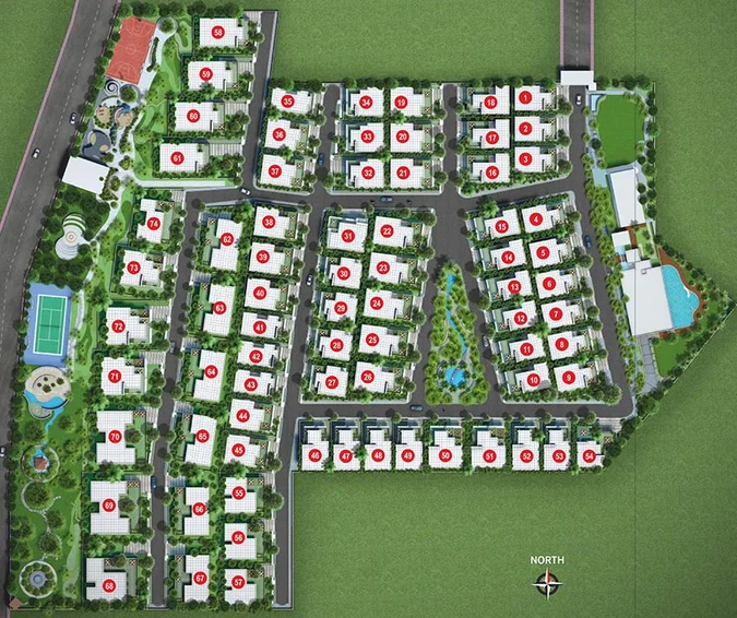 Master Plan of EIPL River Edge Villas in Kokapet, Hyderabad - Image 218880
