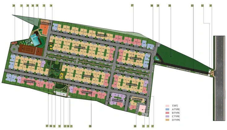 Master Plan of Renaissance Nature Walk in Whitefield, Bangalore - Image 218847