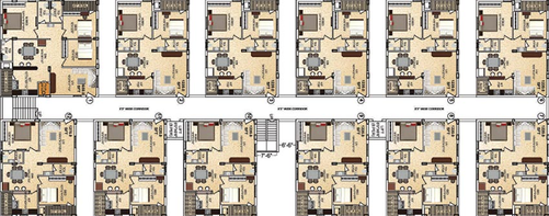 Floor Plan of Girija Marvel in Chandanagar, Hyderabad - Image 218891
