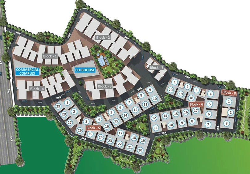 Master Plan of GK Pride in Yapral, Hyderabad - Image 218913