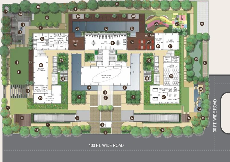 Master Plan of Purple Melodia in Vaishali Nagar, Jaipur - Image 118493