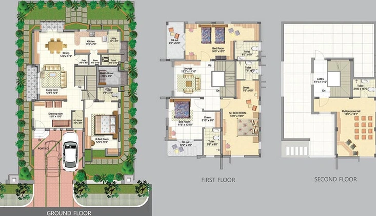 4 BHK House/Villa in Manjeera Purple Town in Nallagandla, Hyderabad - Image 831605