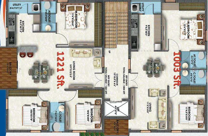 Floor Plan of Maruthi Enclave in Pragathi Nagar, Hyderabad - Image 218985