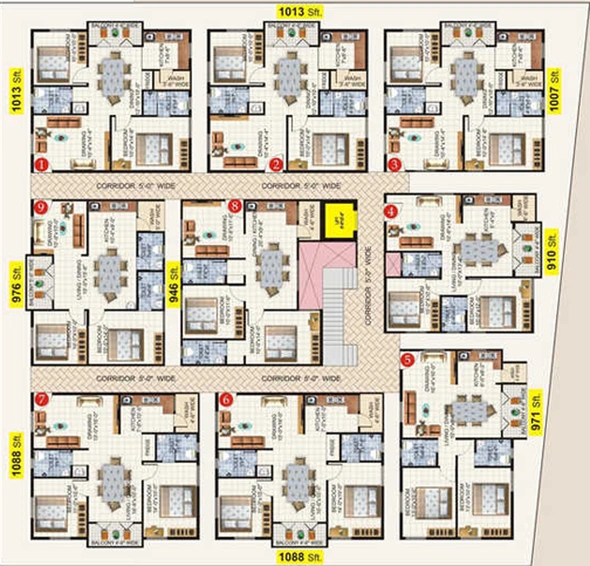 Floor Plan of Samiksha Ranganath Arcade in Whitefield, Bangalore - Image 219002