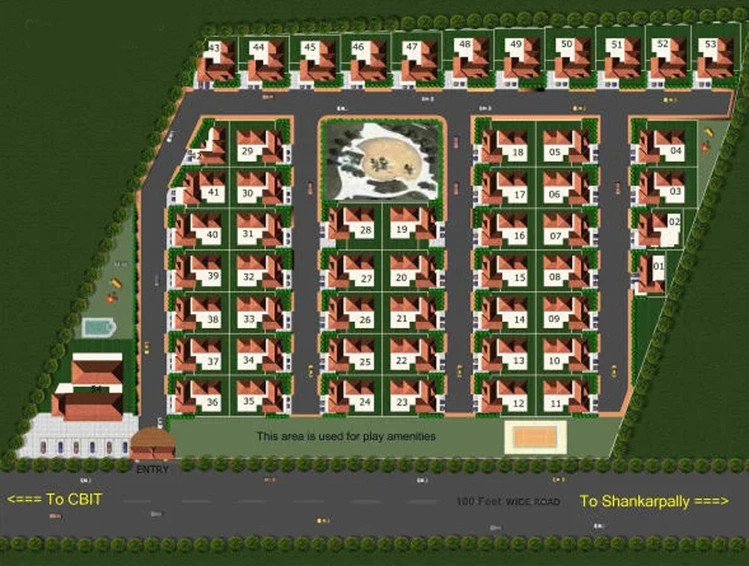 Master Plan of Subishi Windsor in Gachibowli, Hyderabad - Image 118591