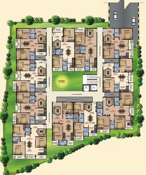 Master Plan of Saranya Homes in Whitefield, Bangalore - Image 219030