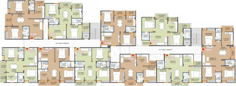 Floor Plan of Saroj Habitat in Marathahalli, Bangalore - Image 219055