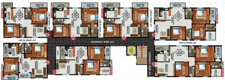 Floor Plan of Sekhar Hyde Park in Whitefield, Bangalore - Image 219102