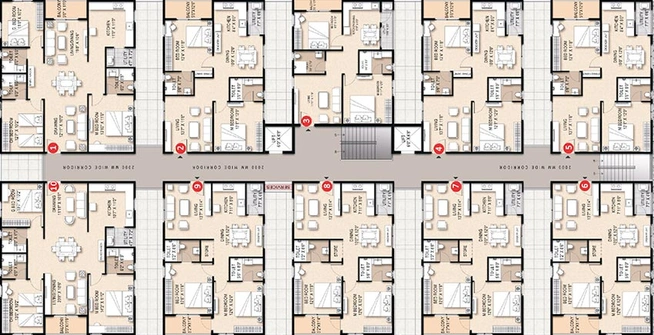 Floor Plan of Sivah Chapter One in Kukatpally, Hyderabad - Image 219118
