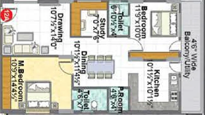 2.5 BHK Flat in Sri Sairam Lake City in Hafeezpet, Hyderabad - Image 831683