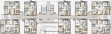 Floor Plan of Tricolour Palm Cove in Uppal, Hyderabad - Image 219204