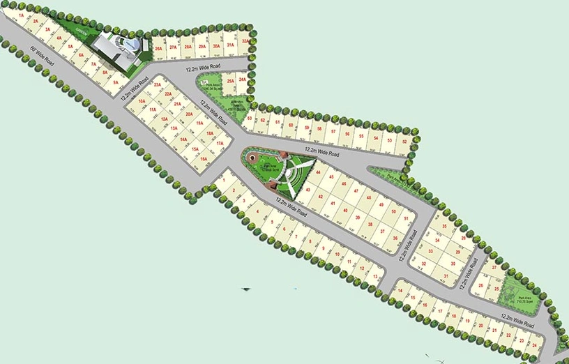 Master Plan of Vertex Lake View in Kukatpally, Hyderabad - Image 219221