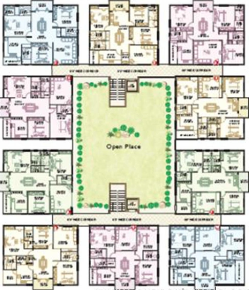 Floor Plan of Vertex Pleasant in Kukatpally, Hyderabad - Image 219229