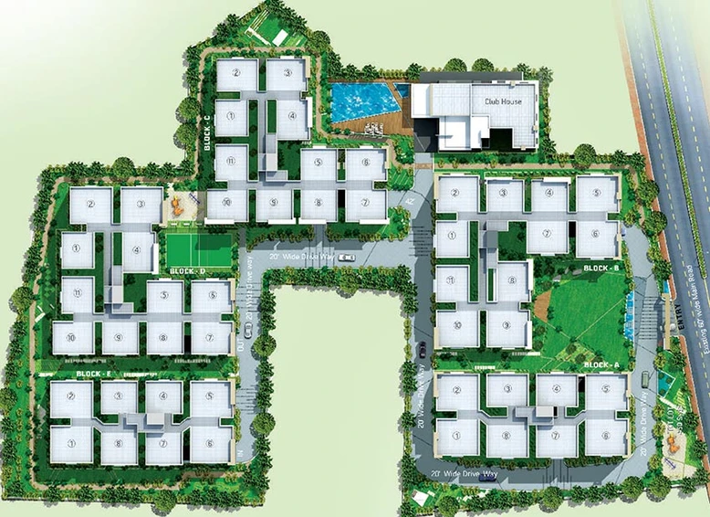 Master Plan of Vertex Prime in Kukatpally, Hyderabad - Image 219241