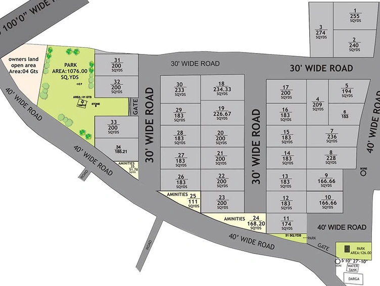 Master Plan of Vulcan Jacinta Gardens in Kukatpally, Hyderabad - Image 219248