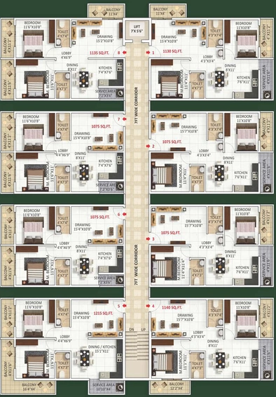 Floor Plan of Srivari Kutira in Whitefield, Bangalore - Image 219294