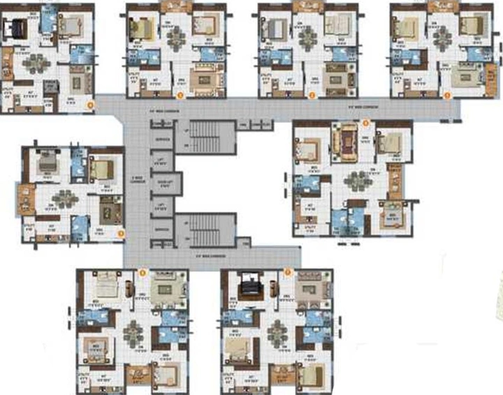 Floor Plan of NCL Sindhu in Kompally, Hyderabad - Image 219321