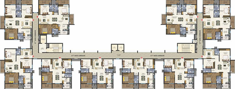 Floor Plan of Niharika Landmark in Nallagandla, Hyderabad - Image 219338