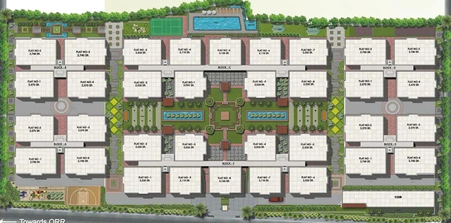 Master Plan of Om Sree Patels Bright View in Yapral, Hyderabad - Image 219351