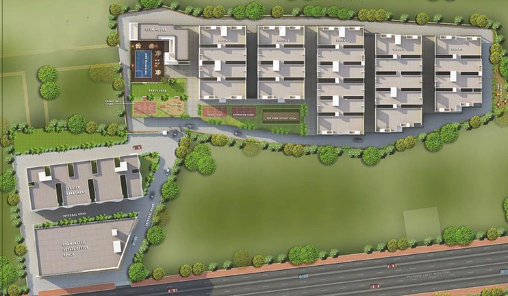 Master Plan of Rochishmati Noveo Homes in Adibatla, Hyderabad - Image 219389
