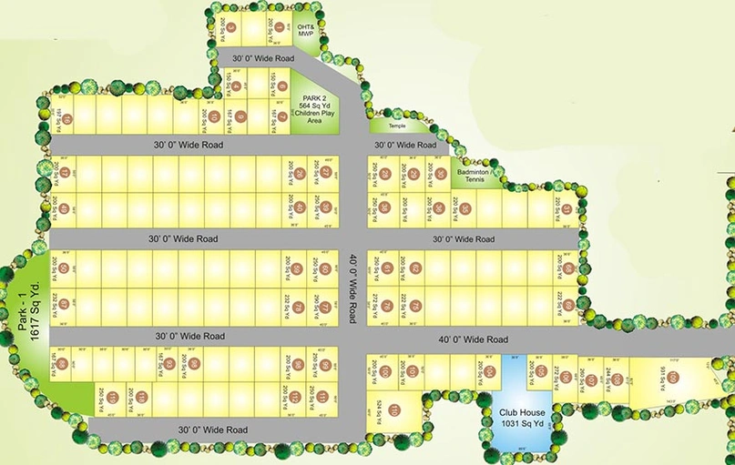 Master Plan of SRK Green Park in Bachupally, Hyderabad - Image 219429