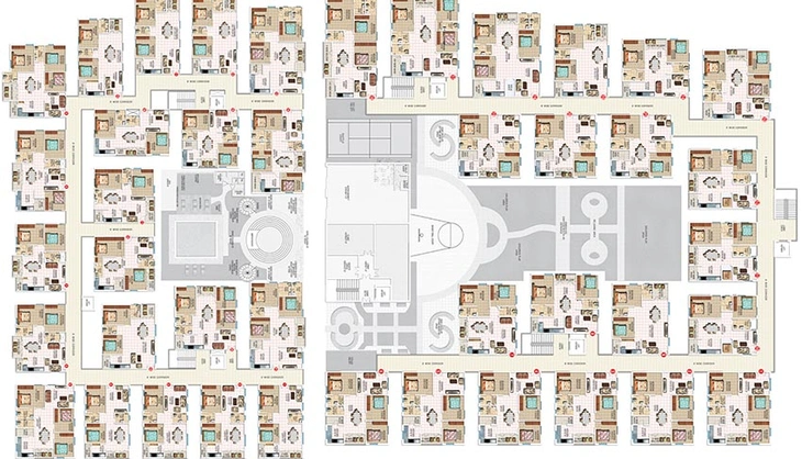 Floor Plan of Vishnu Krupa Golden Oriole in Bachupally, Hyderabad - Image 219460