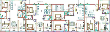 Floor Plan of SCK Apple Ridge in Ramamurthy Nagar, Bangalore - Image 219479