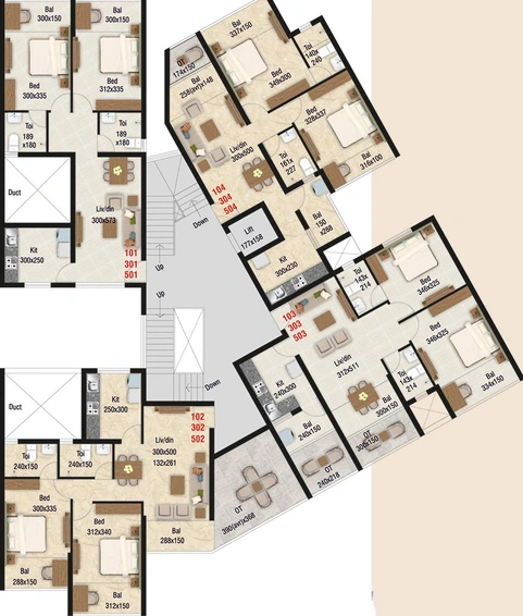 Floor Plan of Disha Infinity in Navelim, Goa - Image 219492