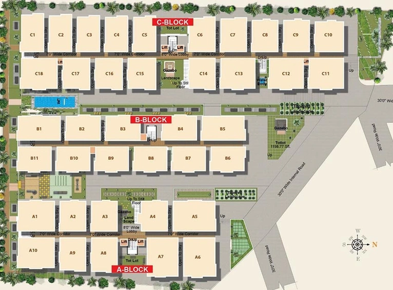 Master Plan of AR Green Valley in Kondapur, Hyderabad - Image 219516