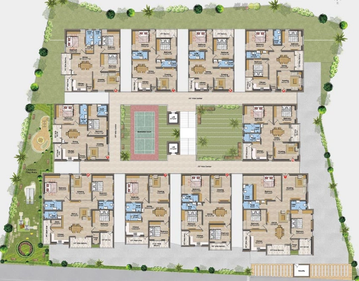 Master Plan of Gamut Creative Abode in Kondapur, Hyderabad - Image 219578