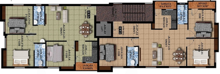 Floor Plan of Kriya Serene in Vadapalani, Chennai - Image 219604