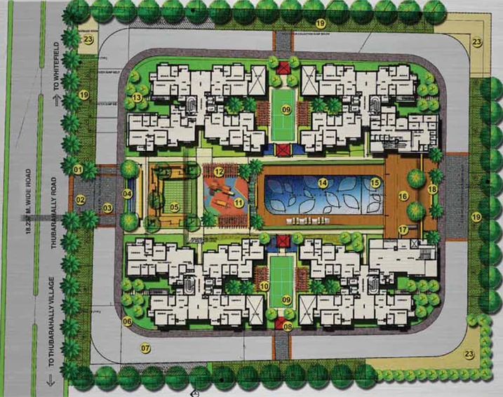 Master Plan of Vaswani Brentwood in Thubarahalli, Bangalore - Image 219583