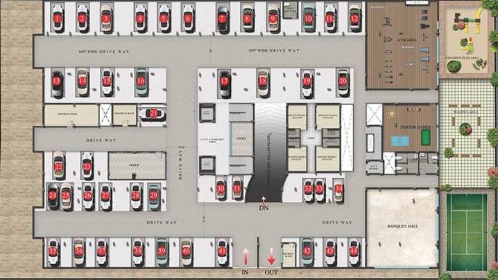 Master Plan of Gauthami Sai Subashini Towers in Kondapur, Hyderabad - Image 219647