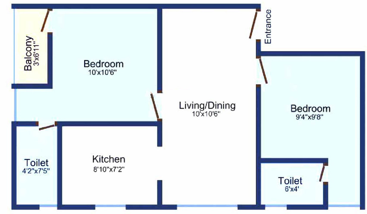2 BHK Flat in Sudhir Lotus in Sholinganallur, Chennai - Image 831895