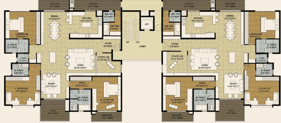 Floor Plan of VDB Willow Farm in Whitefield, Bangalore - Image 219668