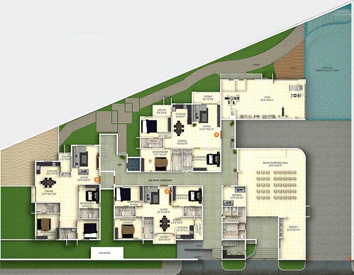 Master Plan of Goldfish Vaaha in Gachibowli, Hyderabad - Image 219697